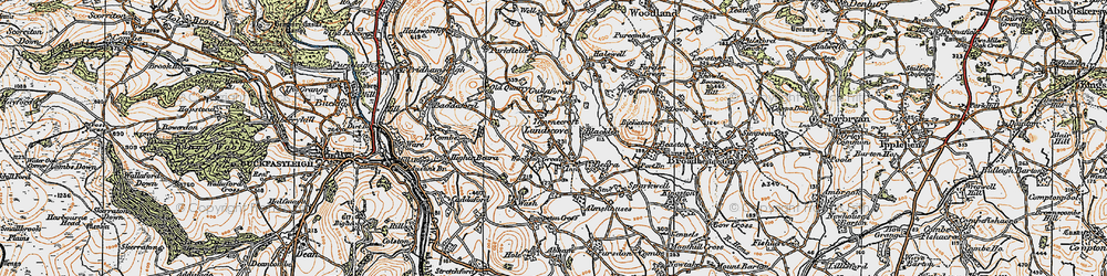 Old map of Bumpston Cross in 1919