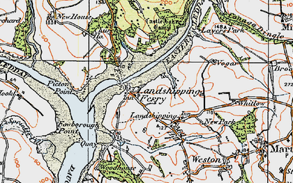 Old map of Picton Point in 1922