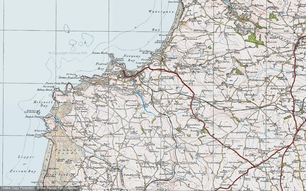 Old Map of Lane, 1919 in 1919