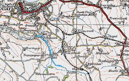 Old map of Lane in 1919