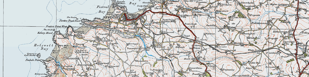 Old map of Lane in 1919