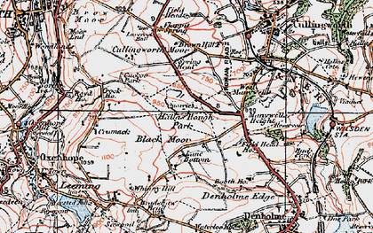 Old map of Lane Bottom in 1925