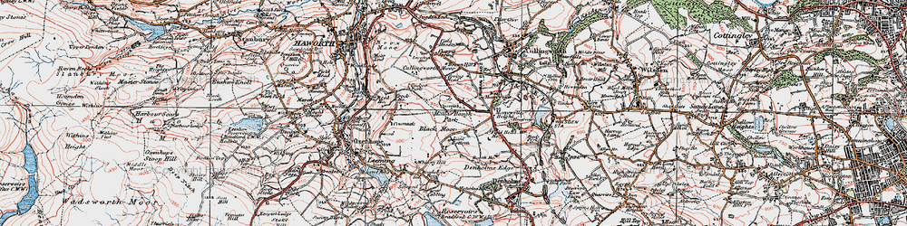 Old map of Lane Bottom in 1925
