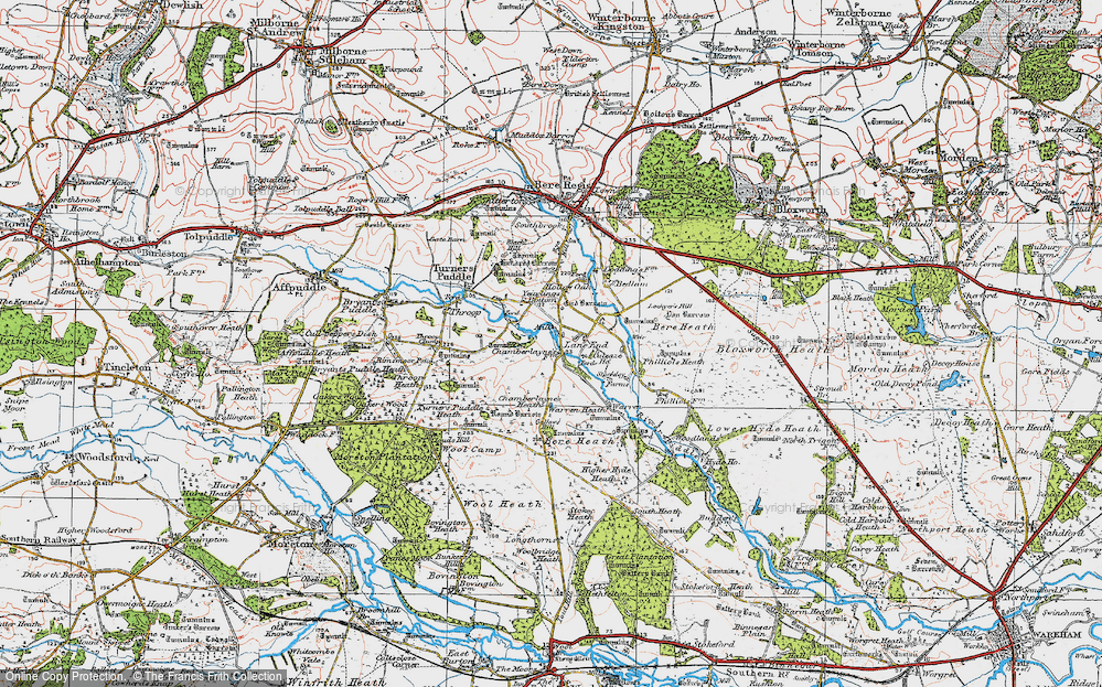 Old Map of Historic Map covering Culeaze in 1919