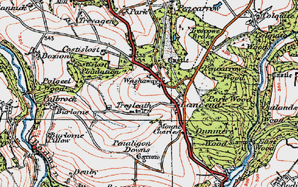 Old map of Lane-end in 1919