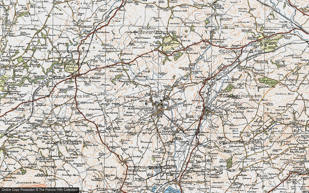 Old Map of Lane End, 1924 in 1924