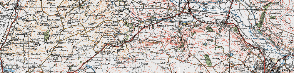 Old map of Brush in 1925