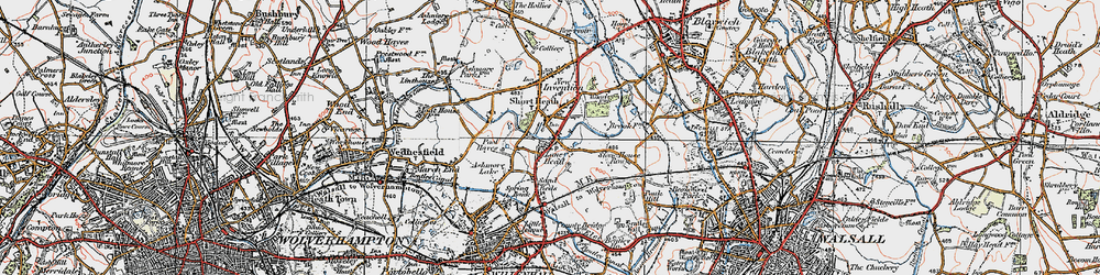 Old map of Lane Head in 1921