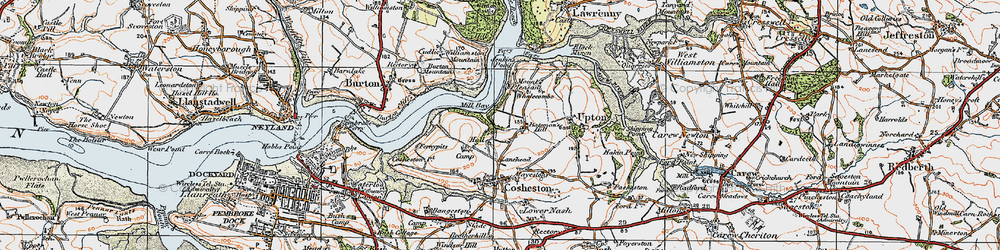 Old map of Lane Head in 1922