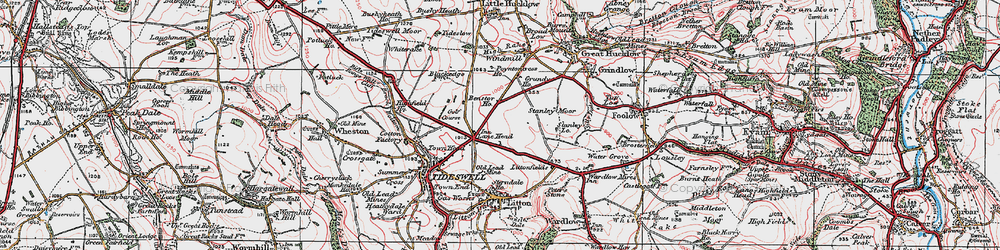 Old map of Lane Head in 1923