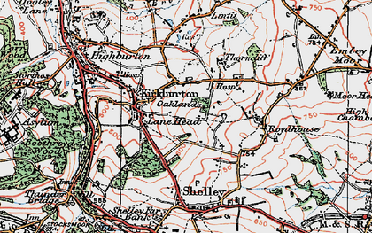 Old map of Linfit in 1924