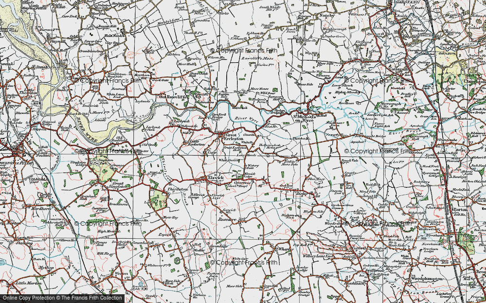 Old Map of Lane Heads, 1924 in 1924