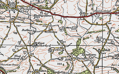 Old map of Langage in 1919