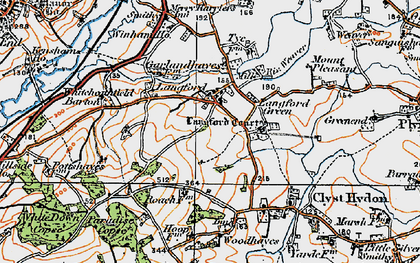 Old map of Whiteheathfield Barton in 1919