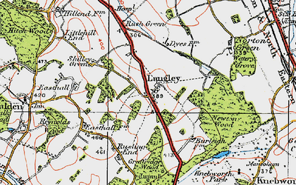 Old map of Newton Wood in 1920