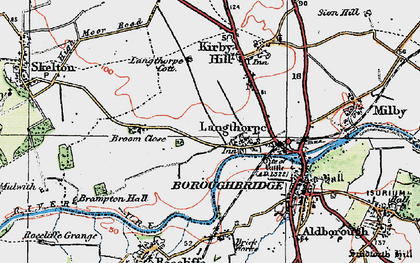 Old map of Broom Close in 1925