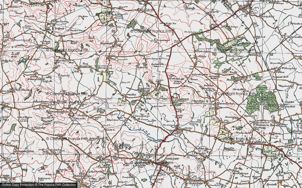 Old Map of Langton, 1923 in 1923