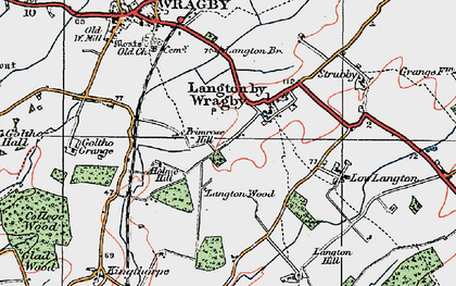 Old map of Langton Hill in 1923
