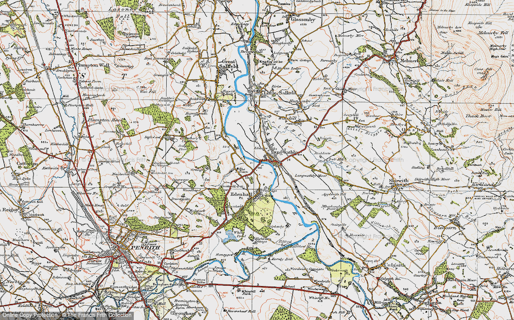 Old Map of Langwathby, 1925 in 1925