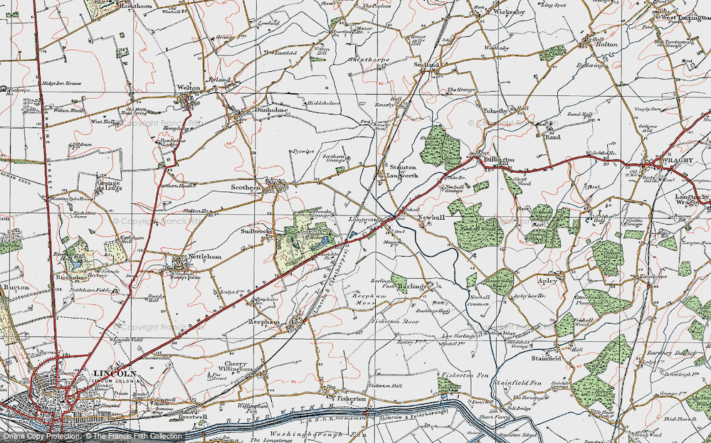 Old Map of Langworth, 1923 in 1923