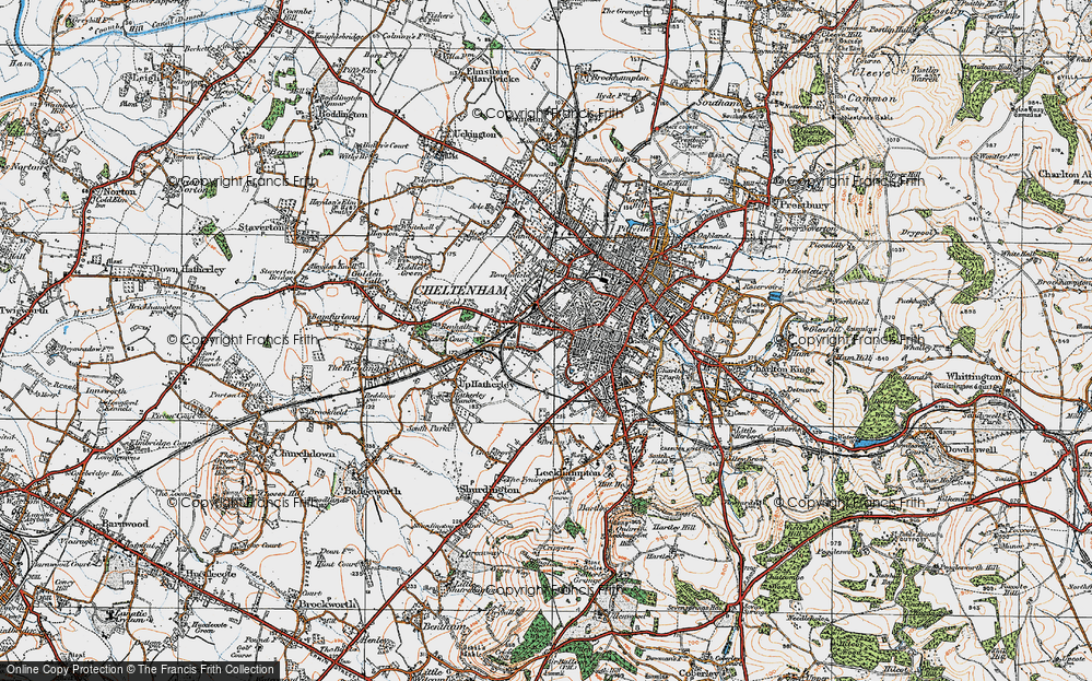 Old Map of Lansdown, 1919 in 1919