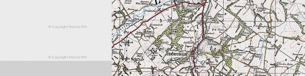 Old map of Lanton in 1926