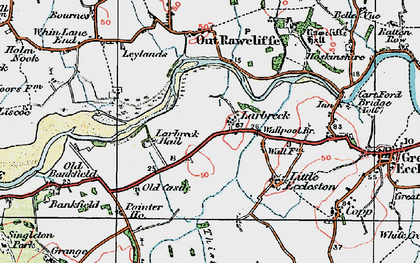 Old map of Larbreck in 1924