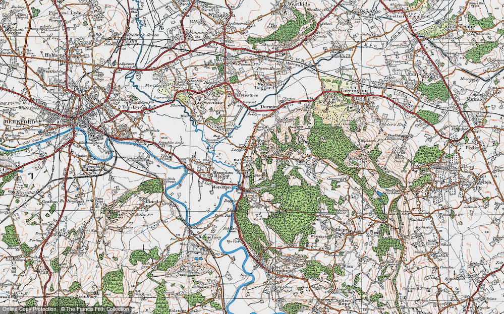 Old Map of Larport, 1920 in 1920