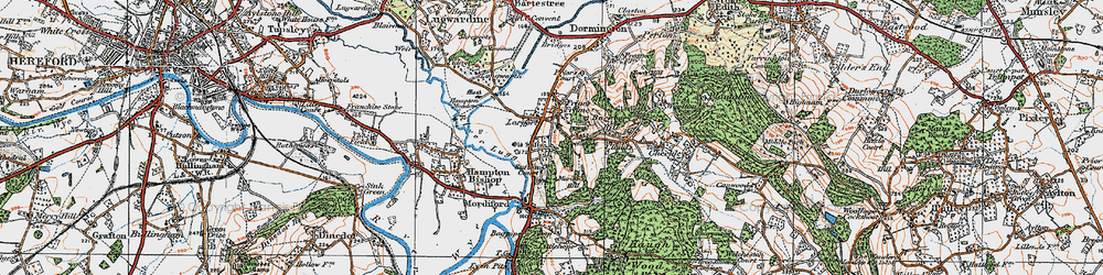 Old map of Larport in 1920