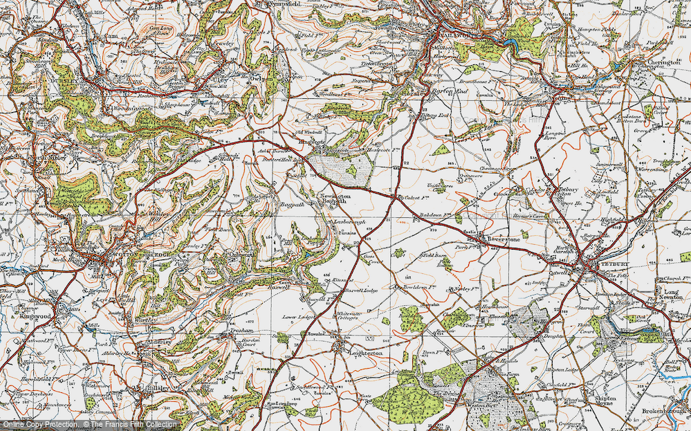 Old Map of Lasborough, 1919 in 1919