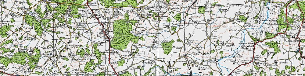 Old map of Latchmere Green in 1919