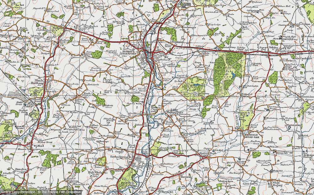Old Map of Latchmore Bank, 1919 in 1919