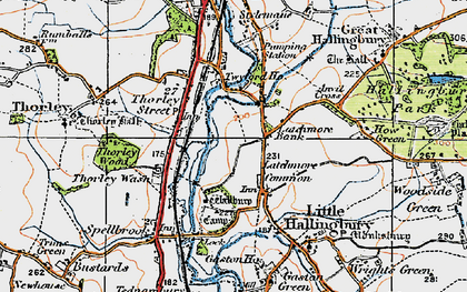 Old map of Latchmore Bank in 1919