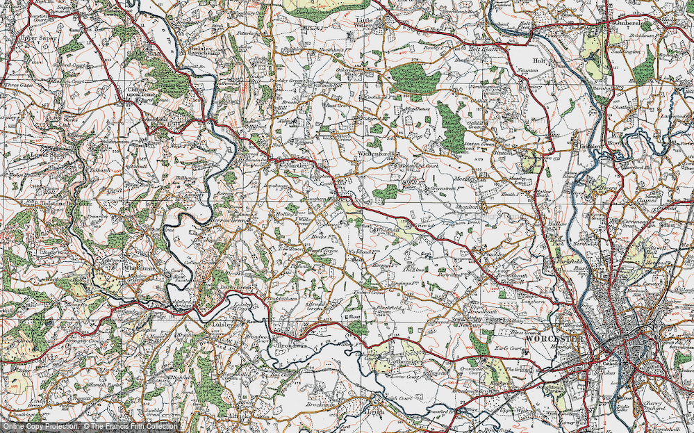 Old Map of Laughern Hill, 1920 in 1920