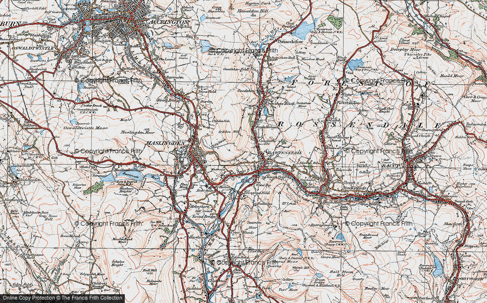 Old Map of Laund, 1924 in 1924
