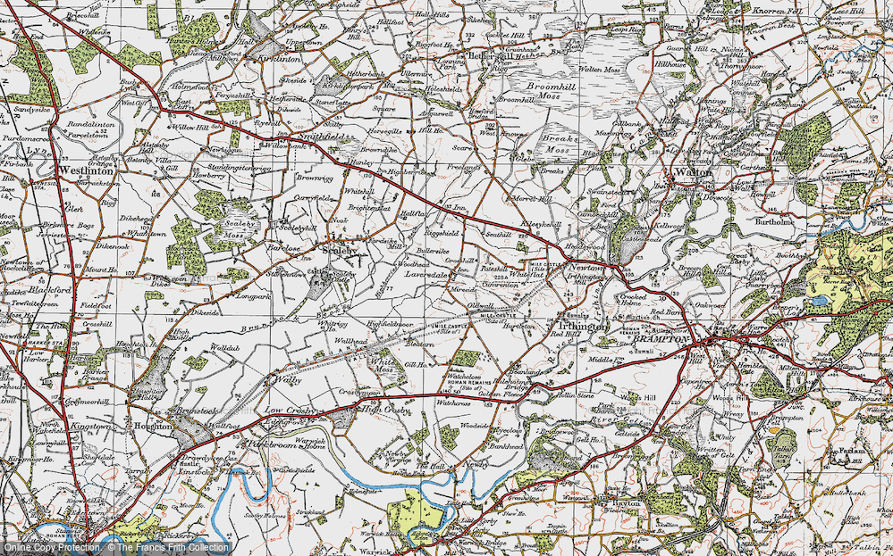 Old Map of Laversdale, 1925 in 1925