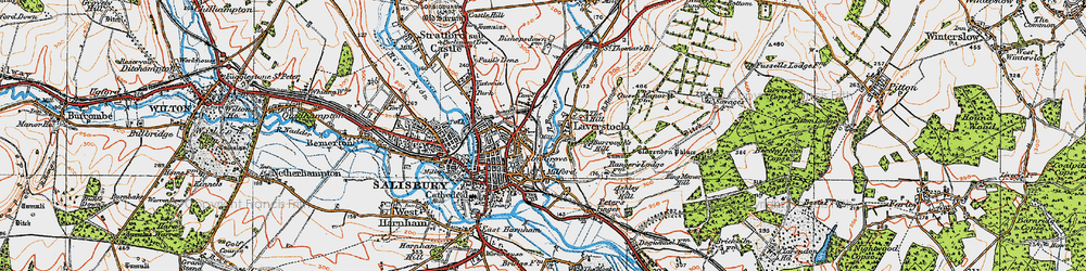 Old map of Burroughs Hill in 1919