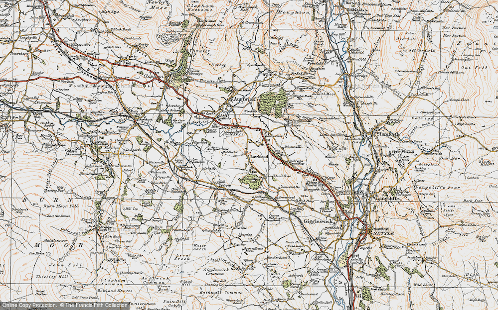 Old Map of Lawkland, 1924 in 1924