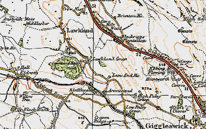 Old map of Blaithwaite in 1924