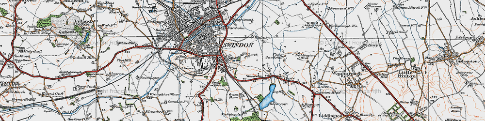 Old map of Broome Manor in 1919