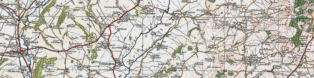 Old map of Lawton in 1921