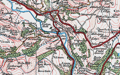 Old map of Leadmill in 1923