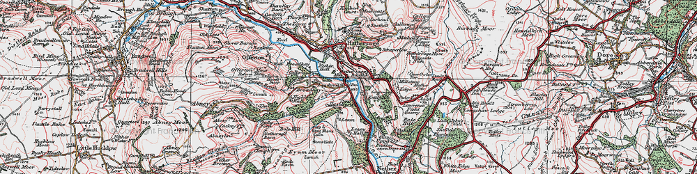 Old map of Leadmill in 1923