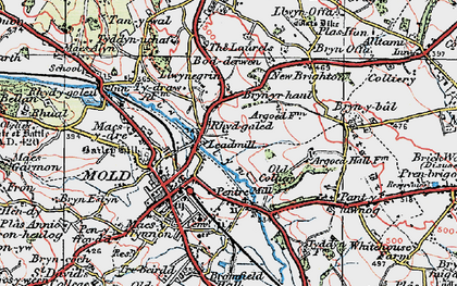 Old map of Leadmill in 1924