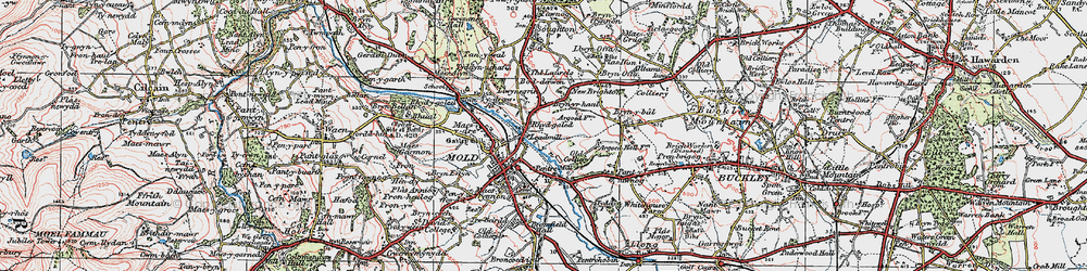 Old map of Leadmill in 1924