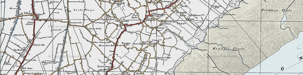Old map of Leake in 1922