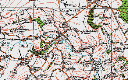 Old map of Lealholm in 1925