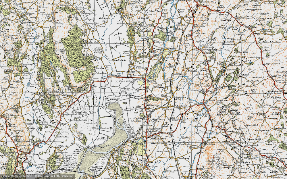 Old Map of Leasgill, 1925 in 1925