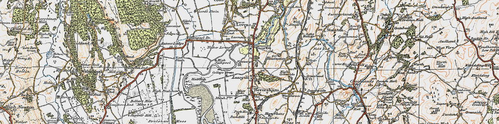 Old map of Leasgill in 1925