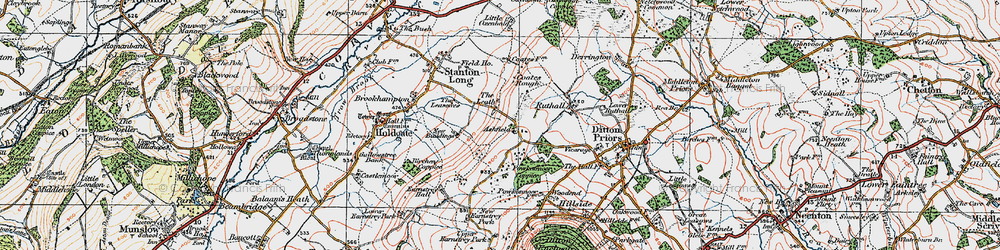 Old map of Leath, The in 1921
